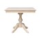 International Concepts 36 in. x 36 in. Square Top Pedestal Table  With 4 Dining Chairs Set of 5 K-3636TP-11B-C613-4 - alternate 3